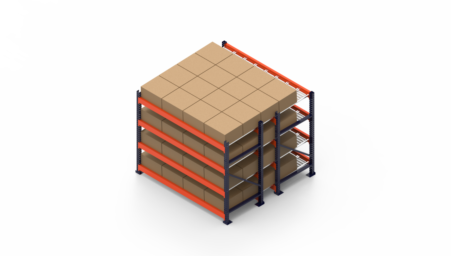 Rack Cartón Flow – Racks Industriales del Norte
